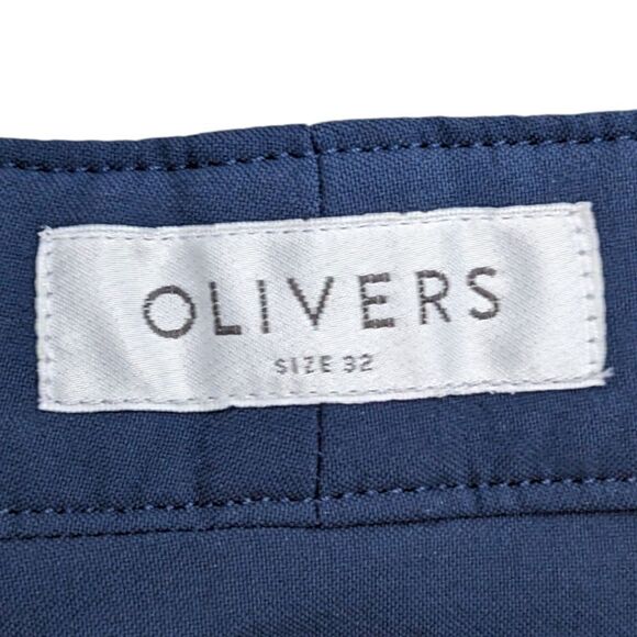 Olivers Men's Slim Fit Passage Chino Pant 5 pocket - Blue Size 32 - Picture 4 of 5